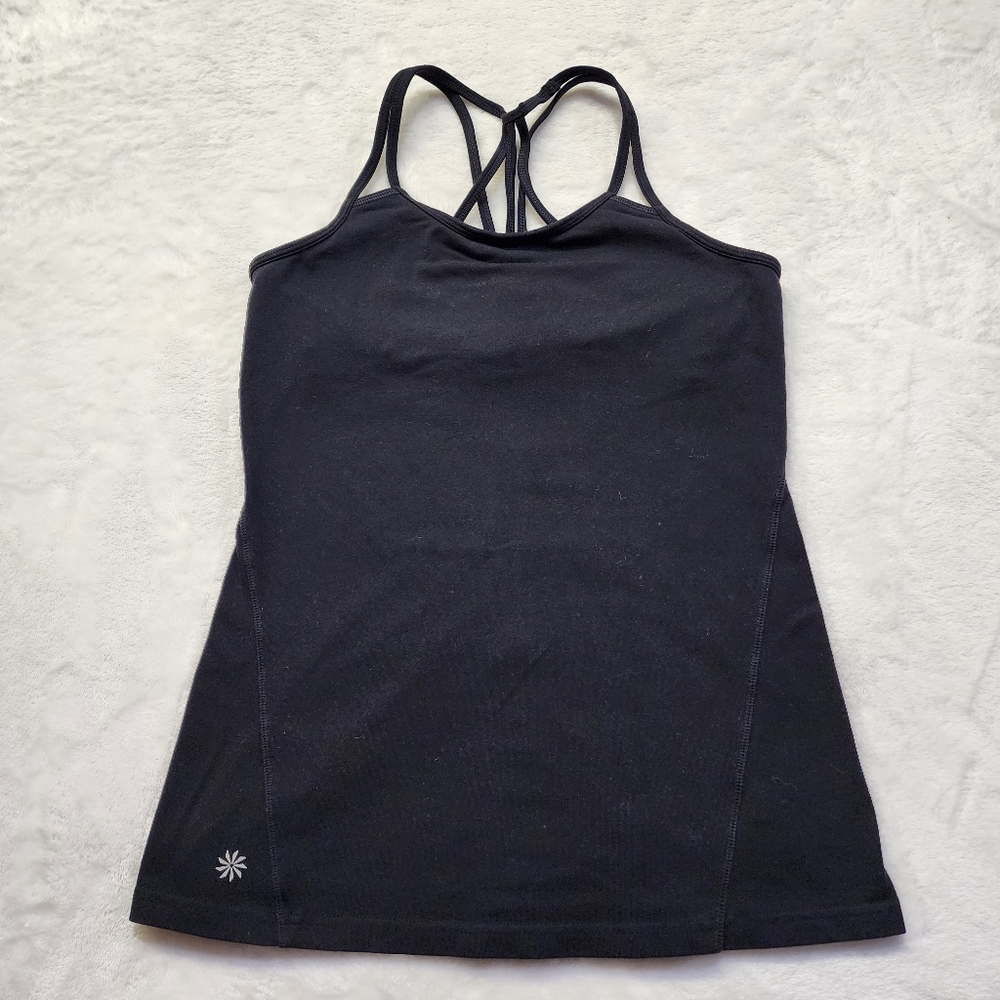 Athleta Women's Black Athletic Tank-Top Shirt Size Small